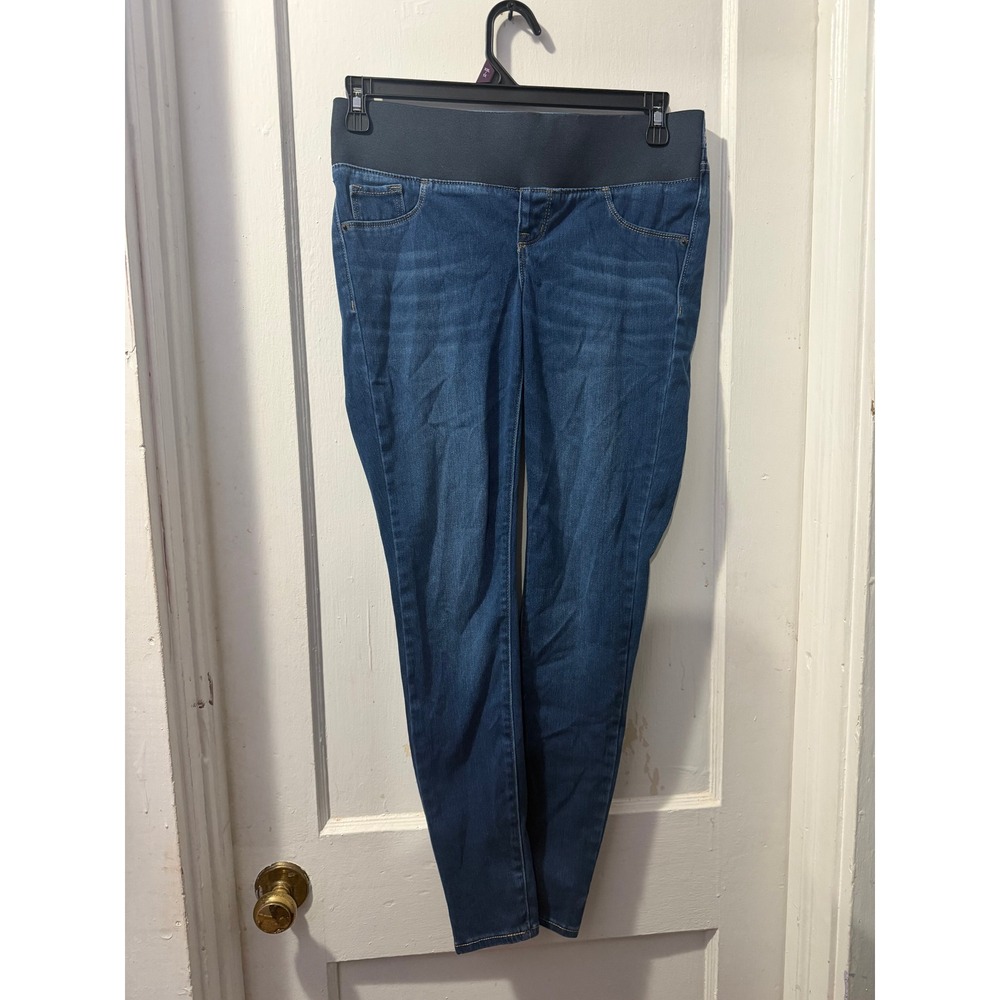 Old Navy Rockstar Super Skinny Low Rise Panel Maternity Jeans Blue Size 4